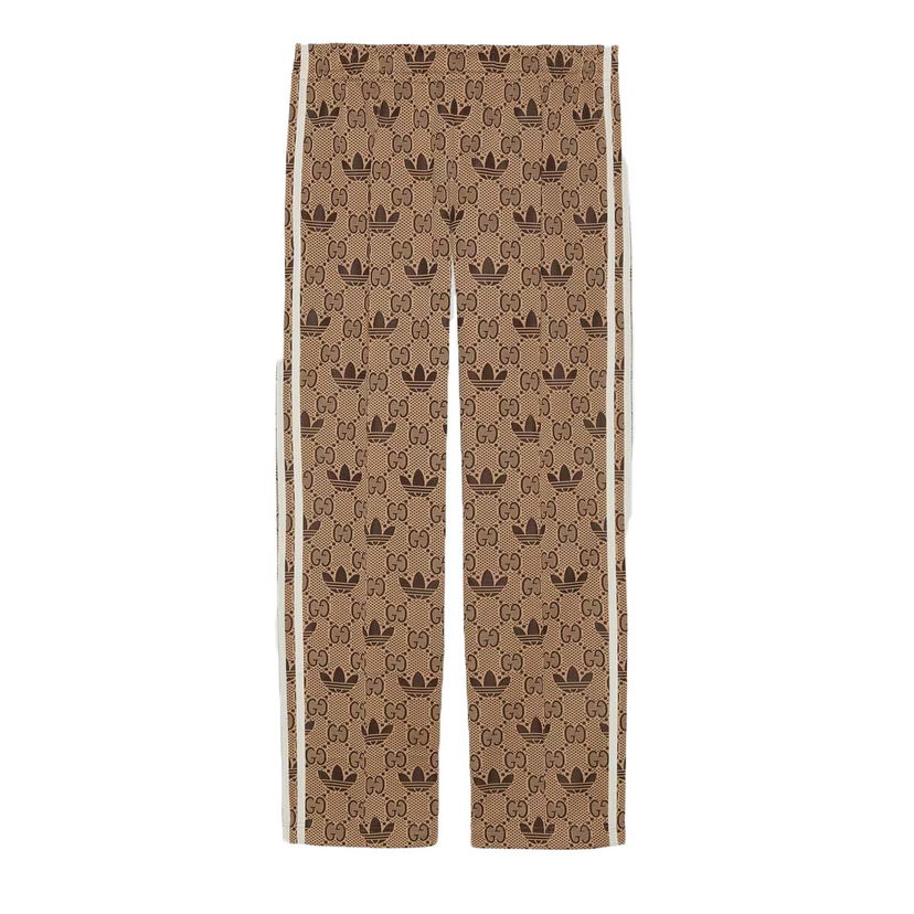 Träningsbyxor Gucci GG x Trefoil Jacquard Sweatpants Beige/Ebony Beige | ‎722999 XJE1O 9742