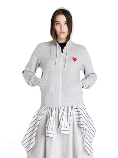 Sweatshirt Comme des Garçons PLAY Knit Sweatshirt Top Grå | AZT249 Top Grey