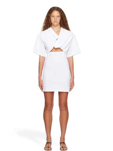 T-shirt Jacquemus Le Chouchou 'La Robe T-Shirt Bahia' Mini Dress Vit | 23H233DR088-2003