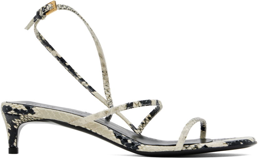 Sneakers och skor Khaite Loop Kitten Heel Sandals Grå | F3076-803