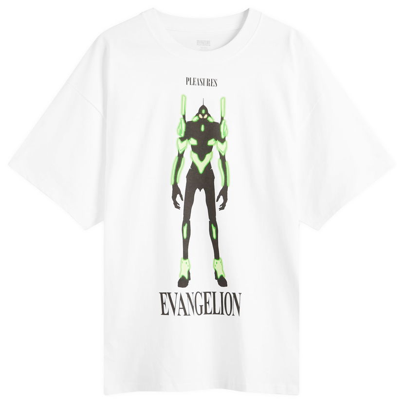 T-shirt Pleasures Pleasures x Evangelion Eva 1 T-Shirt Vit | P25SU060-WHT