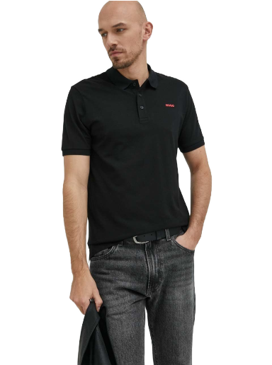 Polotröja BOSS Cotton Polo Shirt Svart | 50466182