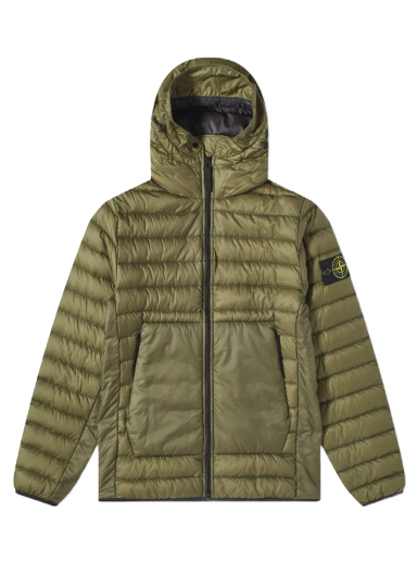 Pufferjacka Stone Island Hooded Lightweight Down Jacket Grön | 761540324-V0058