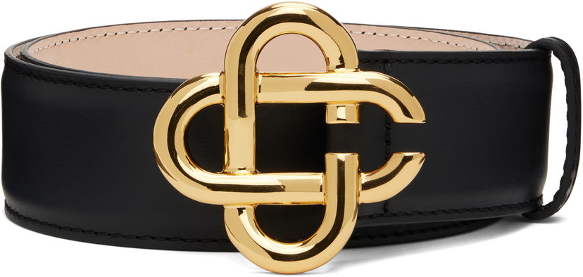 Bälten Casablanca Casablanca CC Logo Buckle Belt Svart | APF25-ACC-251-02
