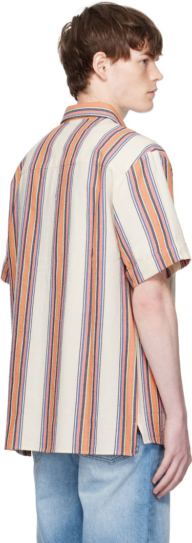 Skjorta A.P.C. A.P.C. Ross Striped Linen Short-Sleeve Button-Down Shirt Flerfärgad | COHIA-H12541, 2