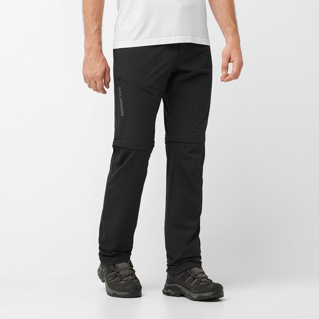 Byxor Salomon Wayfarer Zip-Off Hiking Pants Svart | LC2019700, 0