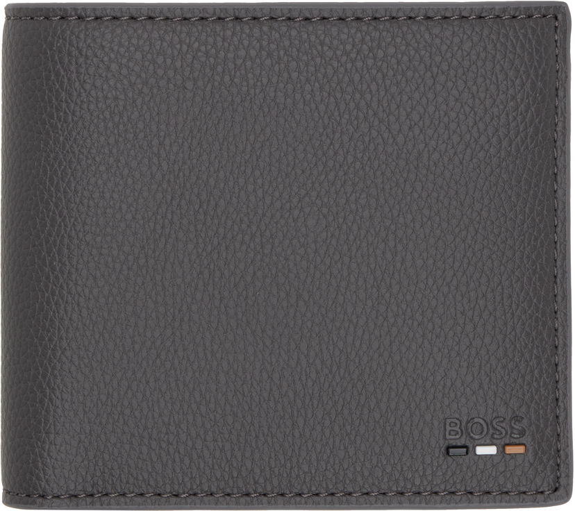 Plånbok BOSS Bi-Fold Leather Wallet Grå | 50536511