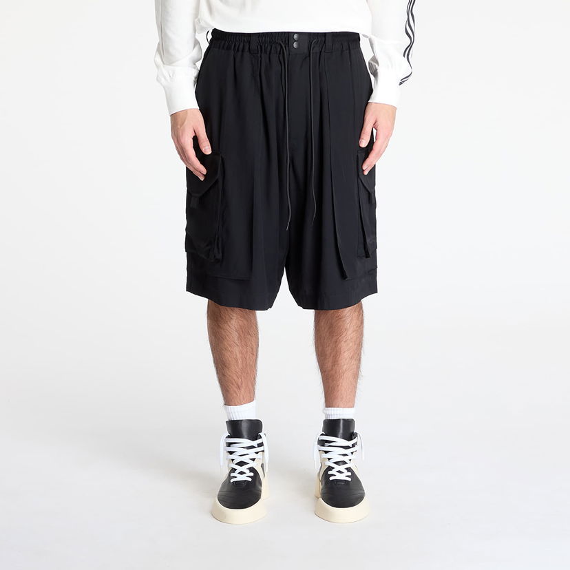 Shorts Y-3 Y-3 Rayon Twill Cargo Shorts Svart | JD1482