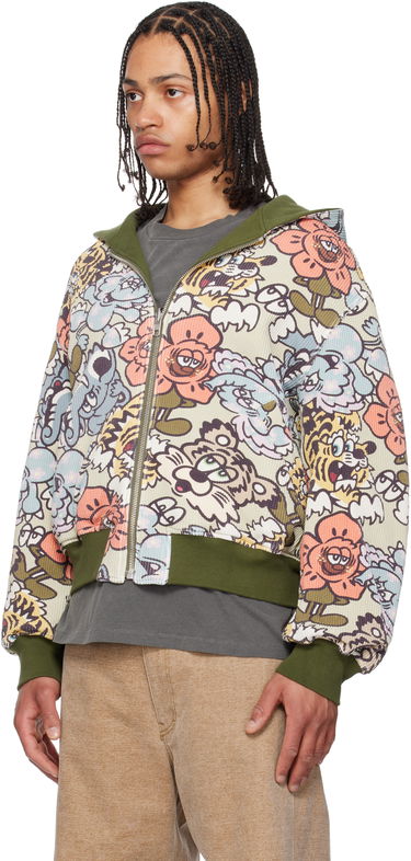 Sweatshirt KENZO Kenzo Paris VERDY Edition Reversible Hoodie Grön | FF55SW2514MT, 3