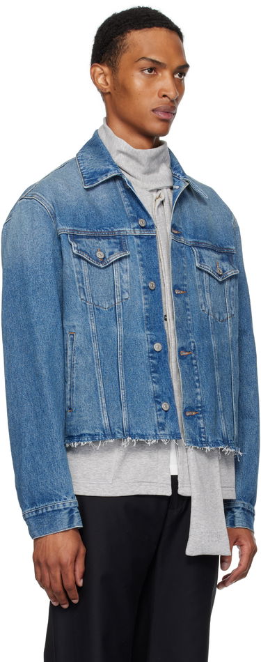 Jacka Maison Margiela MM6 Maison Margiela Sports Denim Jacket Blå | SH0AM0026 M30018, 4