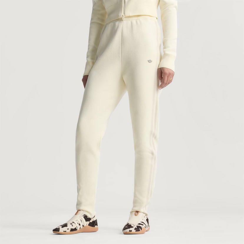 Träningsbyxor adidas Performance Knitted Track Pants Beige | JW7313
