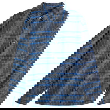 Skjorta A.P.C. Bobby Check Wool Overshirt Blå | WOANY-H02884-PLA, 0