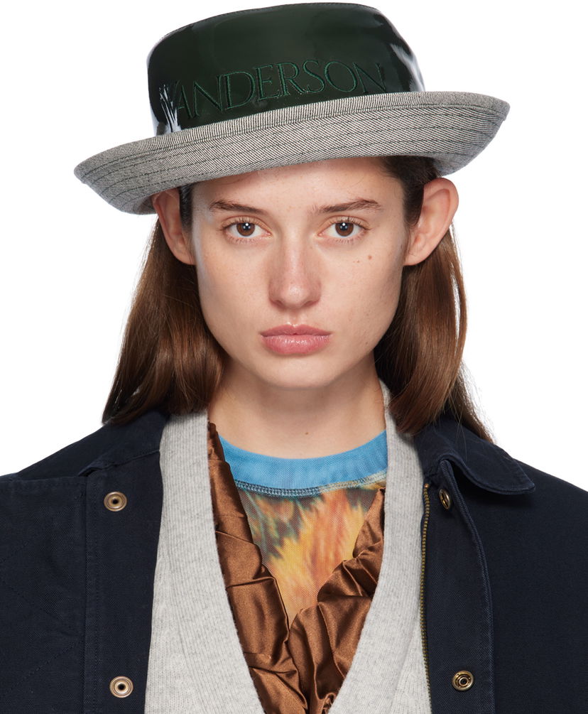 Hatt JW Anderson Logo Bucket Hat Grön | AC0347-FA0391