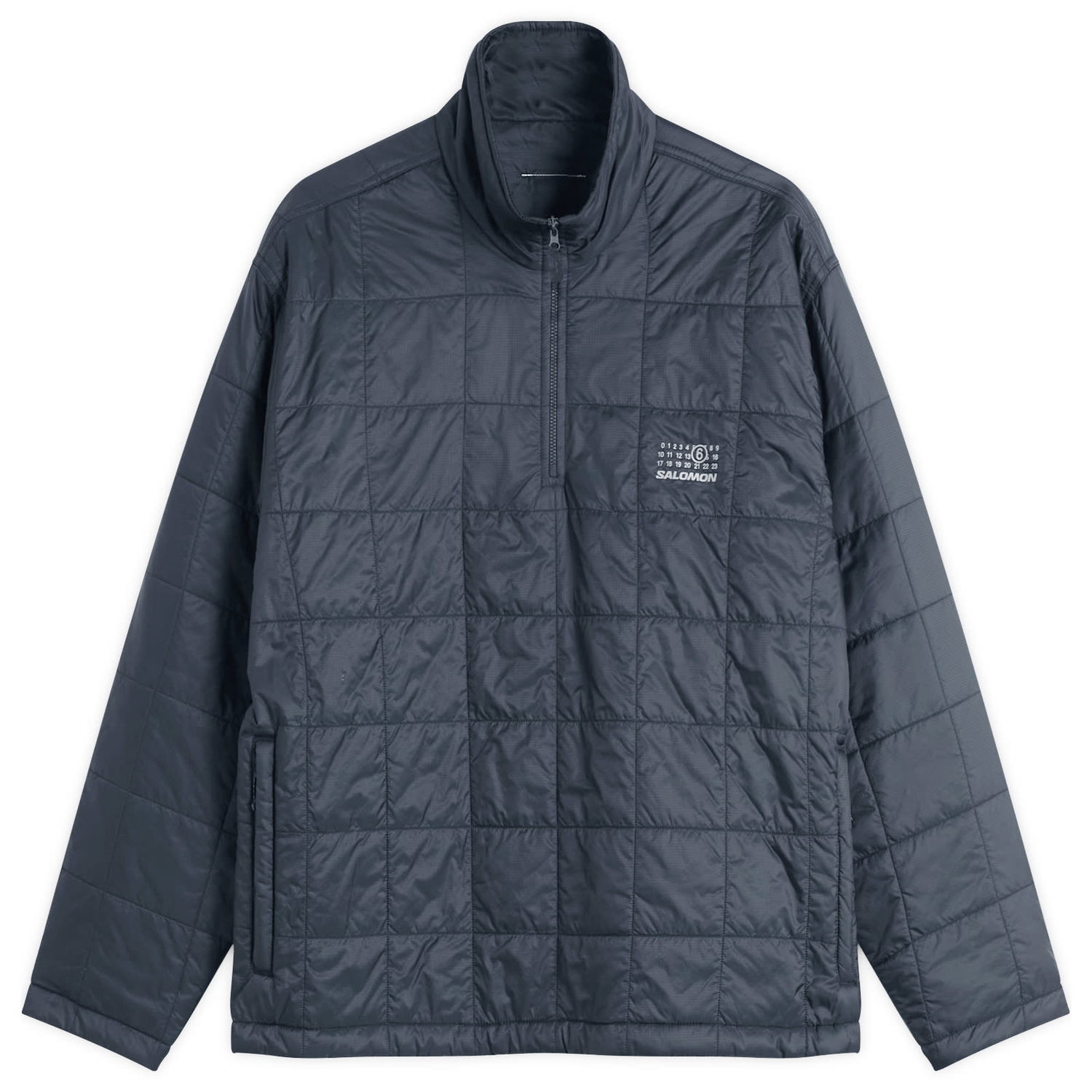 Pufferjacka Maison Margiela MM6 Maison Margiela Short Quilted Half-Zip Padded Coat Grå | SH0AM0068-M35595-900, 1