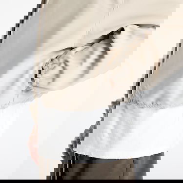 Jacka Fear of God Fear of God Essentials Bonded Canvas Zip-Up Jacket Beige | 202SP258061F-198, 2