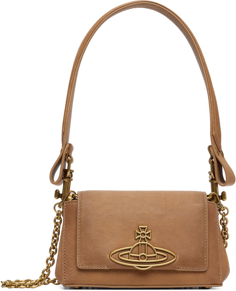 Axelväska Vivienne Westwood Vivienne Westwood Hazel Small Shoulder Bag Beige | 4603000IW-L00A8-