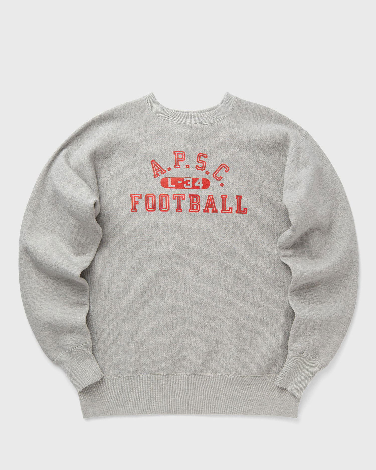 Sweater Champion Crewneck Sweatshirt A.P.S.C. Football Grå | C3Y019-XP040, 0