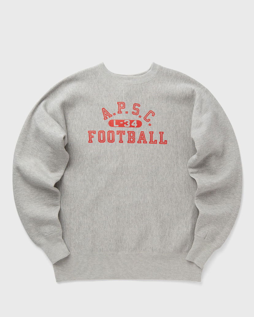 Sweater Champion Crewneck Sweatshirt A.P.S.C. Football Grå | C3Y019-XP040