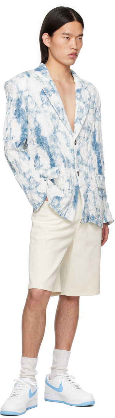 Jacka Feng Chen Wang Feng Chen Wang Printed Blazer Blå | FUS17JK13, 3