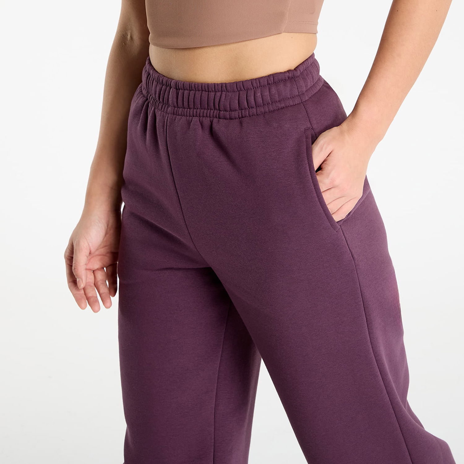 Träningsbyxor Urban Classics Fluffy Sweatpants Purpur | TB7107-18329, 1