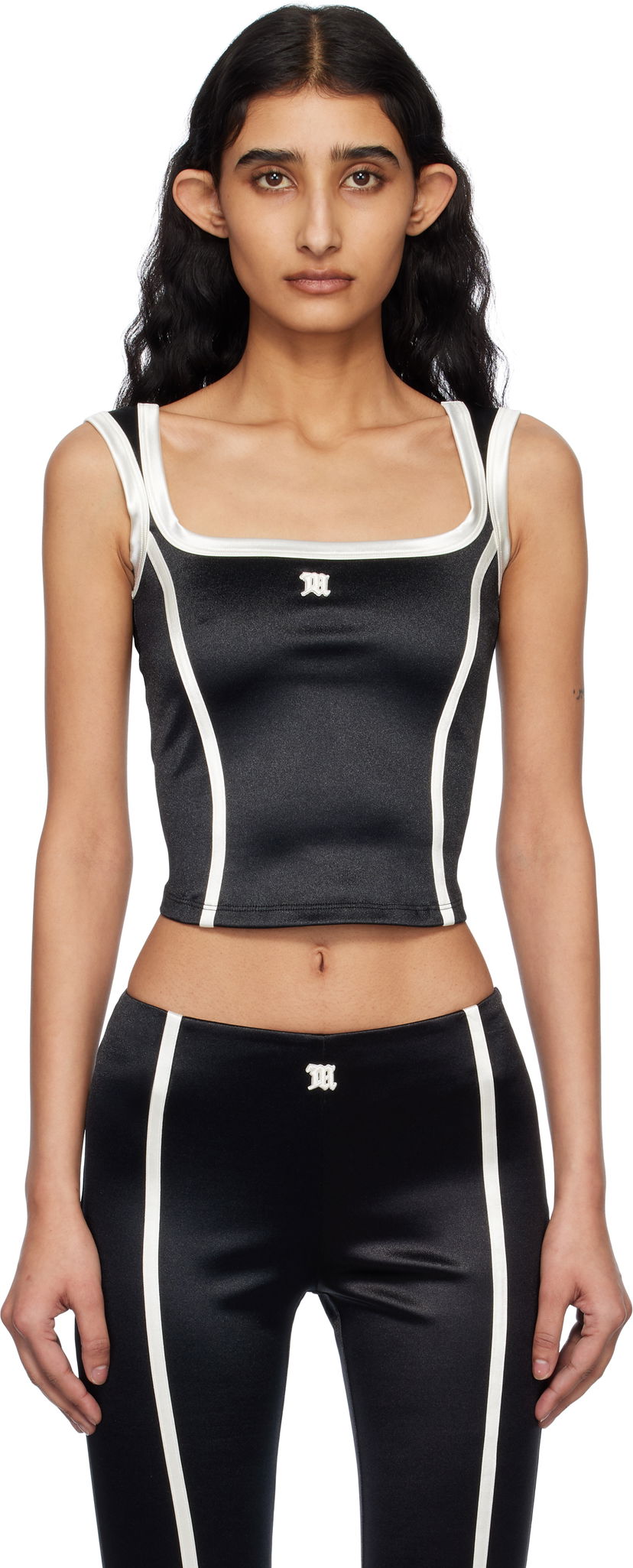 Linne MISBHV MISBHV St Germain Sleeveless Crop Top Svart | 250W100