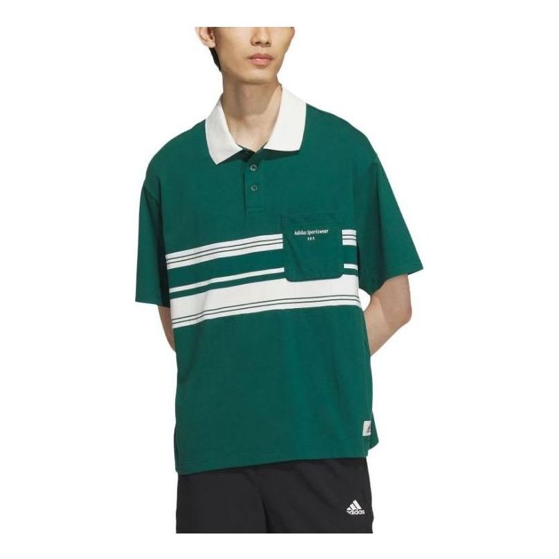 Polotröja adidas Originals Sportswear Polo Shirt With Pocket Grön | IS4944