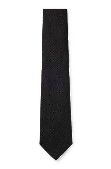 Bälten BOSS Formal Silk Jacquard Tie Svart | 50480283