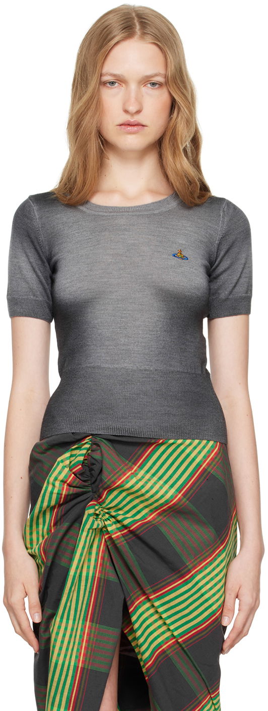 Sweater Vivienne Westwood Vivienne Westwood Eli Knit Sweater Grå | 1803005I-Y002V-