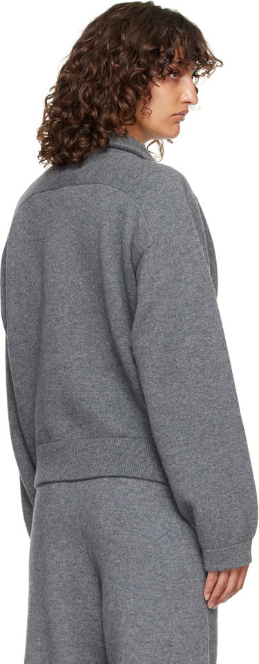 Sweater Loulou de Saison Loulou de Saison Cashmere Quarter-Zip Sweater Grå | DRIES, 2