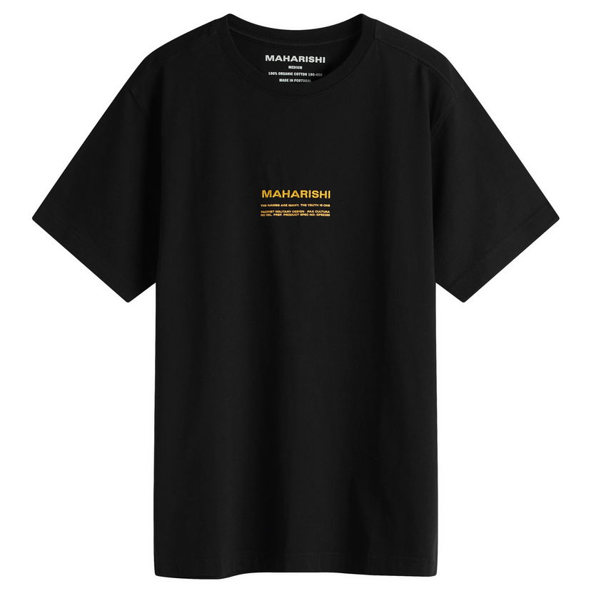 T-shirt Maharishi Less Dangerous T-Shirt, Size Large Svart | 1453-BLK