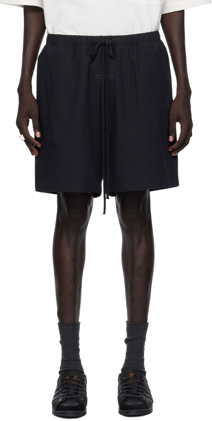 Shorts Fear of God Fear of God ESSENTIALS Oxford Soccer Shorts Svart | 160SP254600F