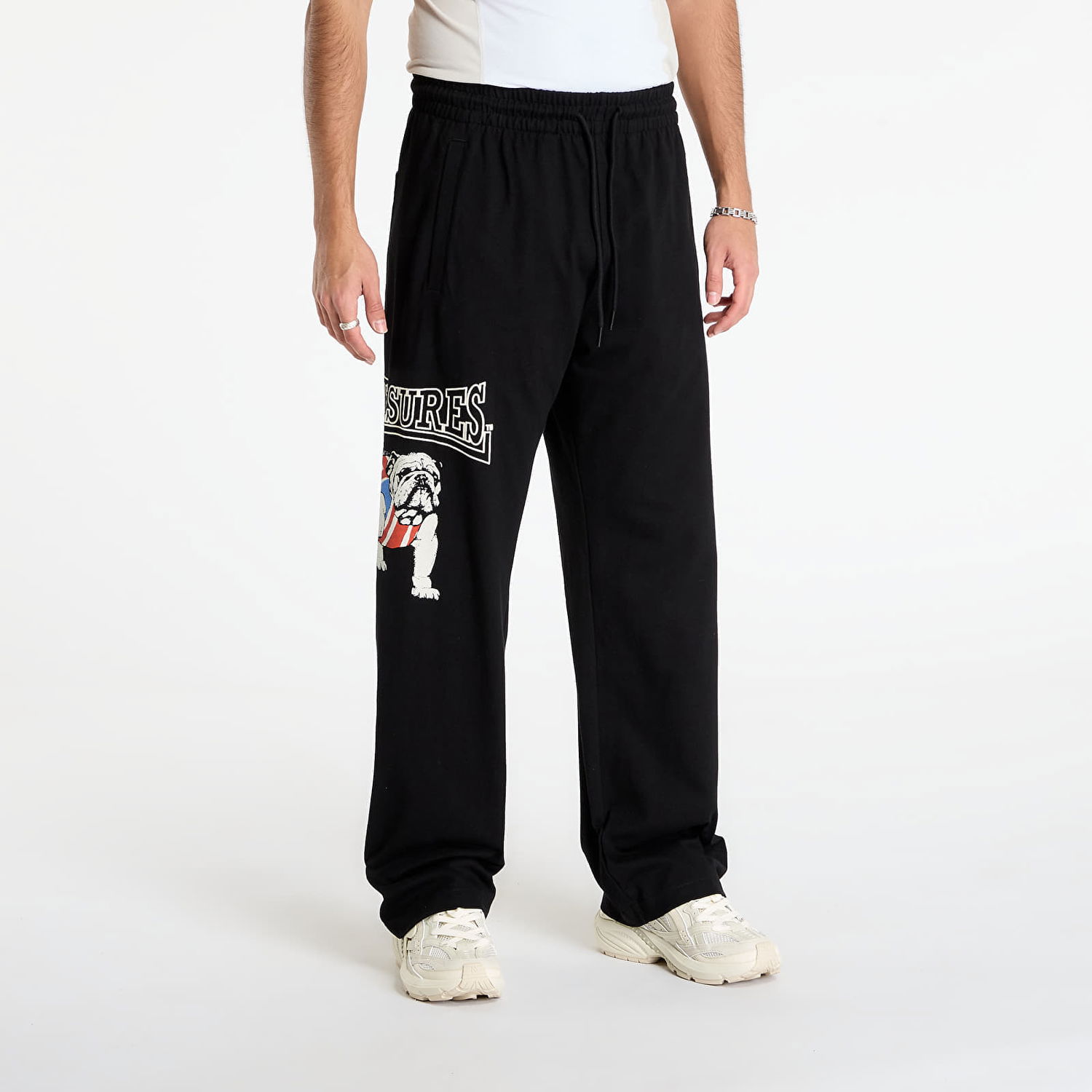 Träningsbyxor Pleasures Bulldog Cotton Pants Svart | P25F048-BLACK, 0