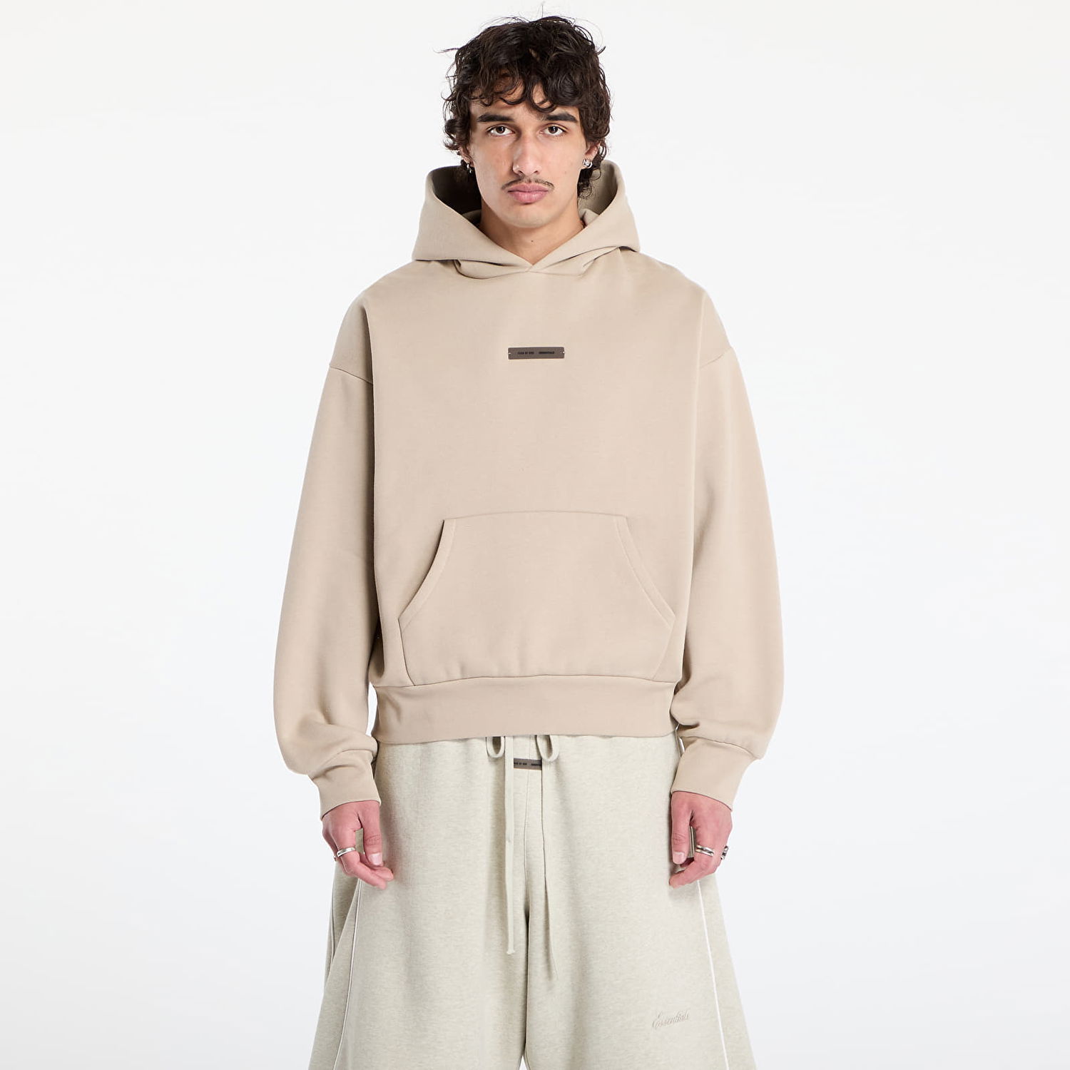 Sweatshirt Fear of God Fear of God Essentials Classic Hoodie Beige | 192SP252051F-198, 0