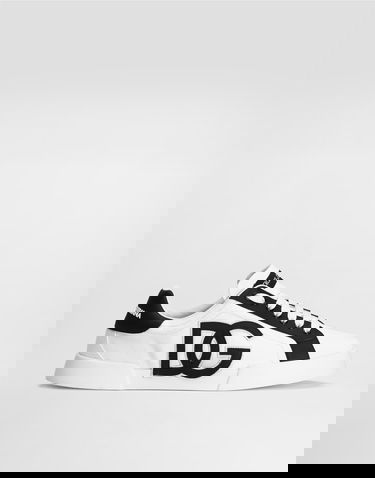 Sneakers och skor Dolce & Gabbana Portofino Light Strobel Canvas and Calfskin Vit | CS2343AE6298T908, 0