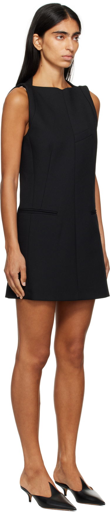 Klä Maison Margiela MM6 Maison Margiela Boatneck Mini Dress Svart | S52DA0067 M35154, 1