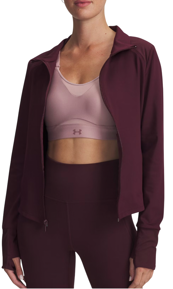 Jacka Under Armour Meridian Full-Zip Cropped Jacket with Thumbholes Bourgogne | 1379157-600