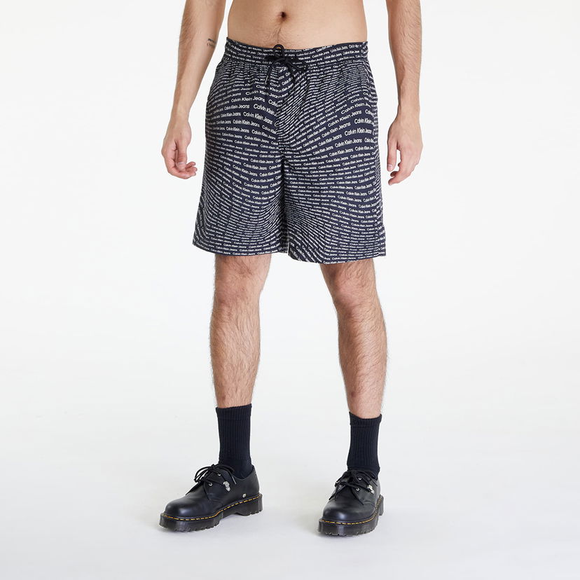 Shorts CALVIN KLEIN Aop Shorts Black Svart | J30J325473 0GP