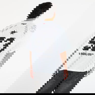 Jersey BAPE Line Camo Jacquard Relaxed Fit Football Jersey Vit | 001CSL801312MWHT, 2