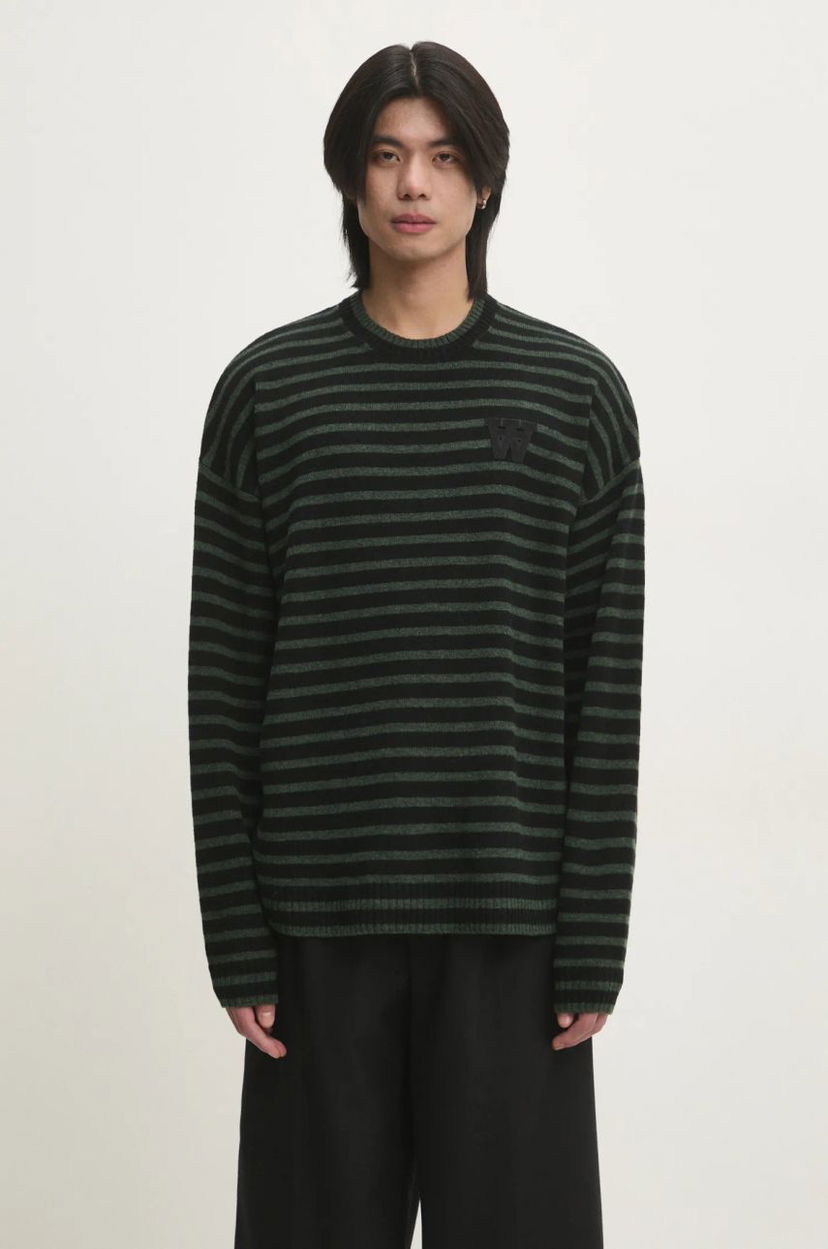 Sweater WOOD WOOD Wood Wood Tya Striped Oversized Jumper Svart | 10315502.4159