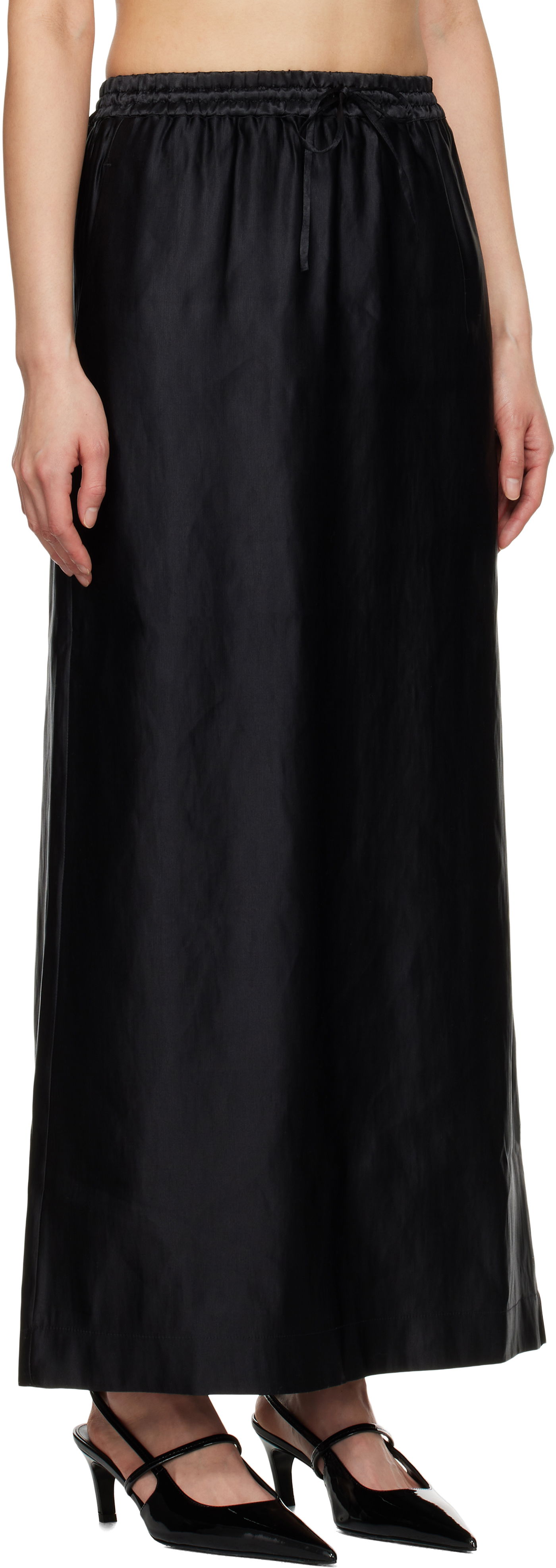 Kjol Loulou de Saison Loulou de Saison Liam Maxi Skirt Svart | LIAM, 1