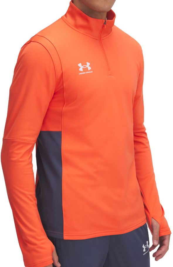 Sweatshirt Under Armour Challenger Midlayer 1/4 Zip Orange | 1379588-847
