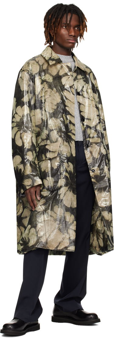 Regnrock Dries Van Noten Dries Van Noten Loose Fit Mac Coat Flerfärgad | 251-020222-1102, 3