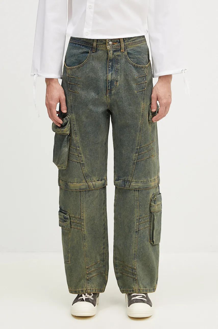 Jeans Andersson Bell Cargo Coated Wide-Leg Jeans Blå | apa749m, 0