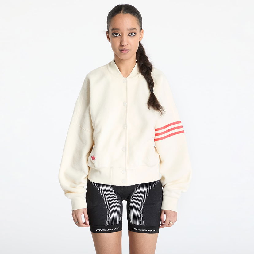 Bomberjacka adidas Originals Neuclassics Boucle Bomber Jacket Vit | JI8523