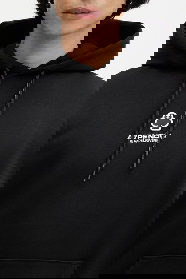Sweatshirt AAPE by A Bathing Ape AAPE Now Hoodie with Application Svart | AAPSWMB323XXN, 3