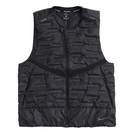 Väst Nike Aeroloft Stay Warm Reflective Running Vest Svart | CU7798-010