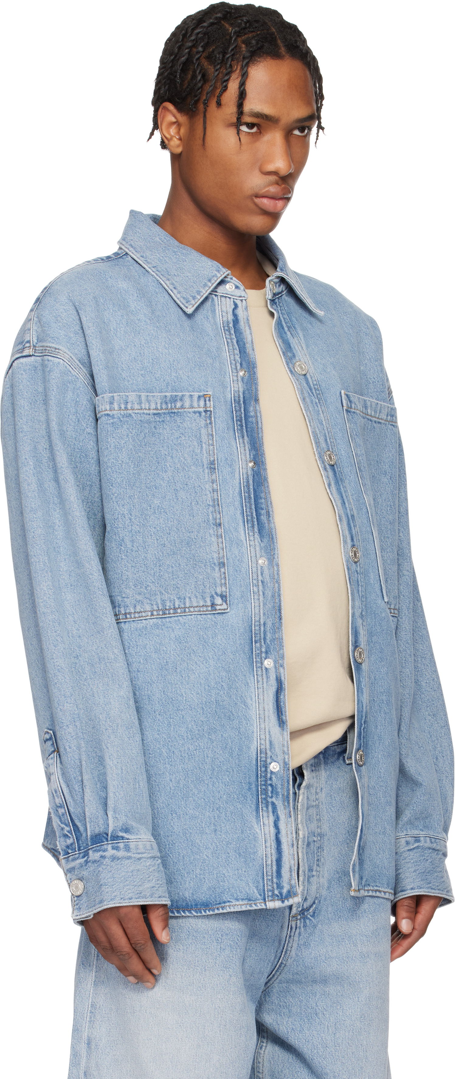 Skjorta AGOLDE AGOLDE Atticus Denim Jacket Blå | A4031B-1206, 1