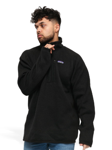 Sweatshirt Patagonia Better Sweater 1/4 Zip Svart | 25523 BLK