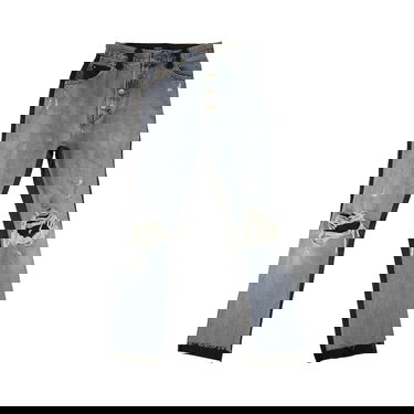 Jeans AMIRI Denim Leather Pants Blå | WBLTD CRFINK BLUE, 1