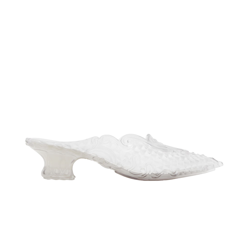 Sneakers och skor Y/PROJECT Transparent Melissa Edition Point Mules Vit | 530PU003